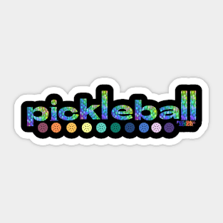 Pickleball (mega rainbow) Sticker